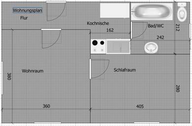 Wohnung zur Miete 290 € 2 Zimmer 40 m² EG Glattalstraße 51 Aach Dornstetten 72280