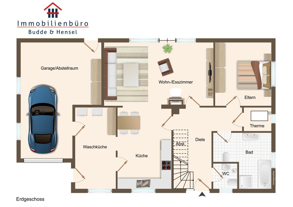 Einfamilienhaus zum Kauf 268.000 € 5 Zimmer 160 m²<br/>Wohnfläche 593 m²<br/>Grundstück Scharrel Saterland / Scharrel 26683