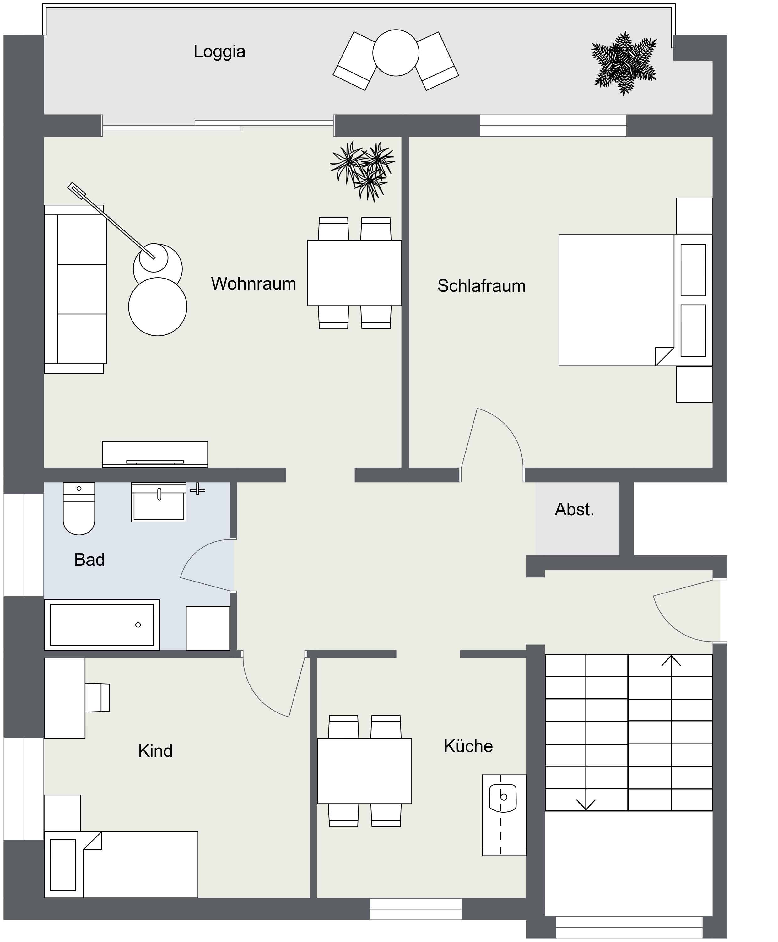 Wohnung zum Kauf provisionsfrei 369.000 € 4 Zimmer 114 m²<br/>Wohnfläche 1.<br/>Geschoss ab sofort<br/>Verfügbarkeit Habelschwerdter Weg 8 Stieghorst Bielefeld 33605