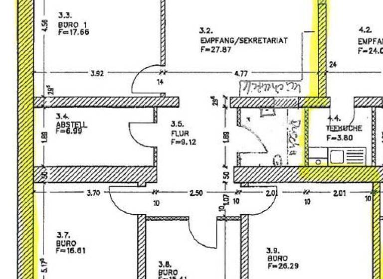 Wohnung zur Miete 1.280 € 4 Zimmer 127,8 m² 1. Geschoss Eilenburger Straße 39 Reudnitz-Thonberg Leipzig 04317