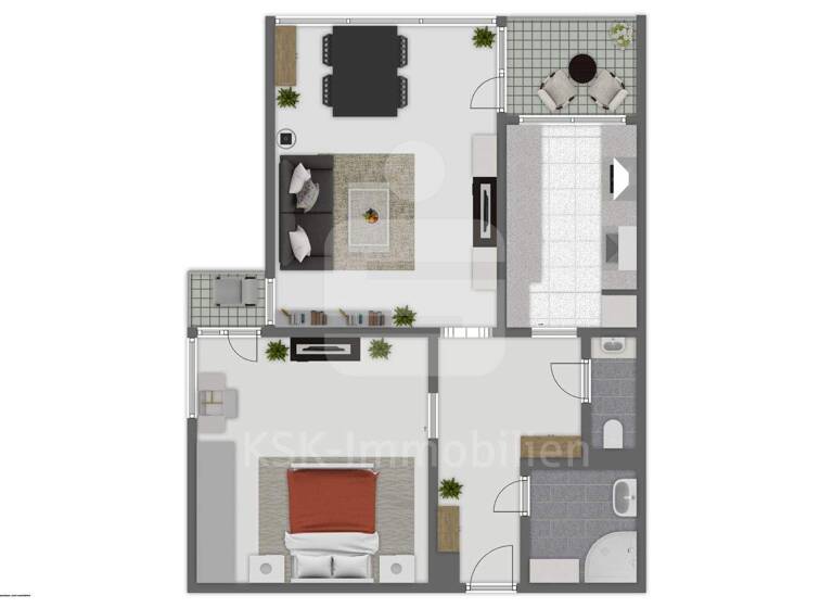 Wohnung zum Kauf 175.000 € 2 Zimmer 61,7 m² 1. Geschoss Rösrath 51503