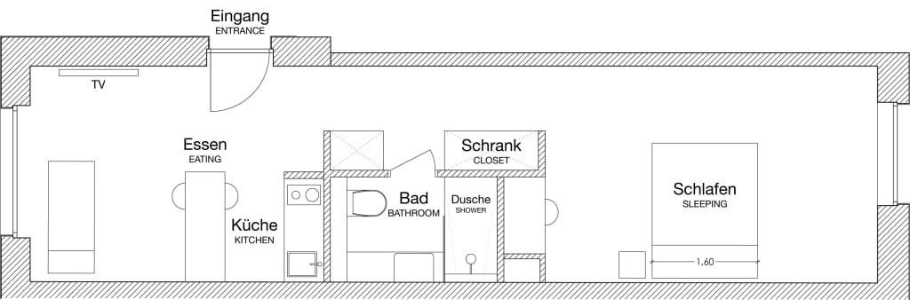 Wohnung zur Miete Wohnen auf Zeit 1.670 € 1 Zimmer 41 m²<br/>Wohnfläche ab sofort<br/>Verfügbarkeit Clevischer Ring Mülheim Köln 51063