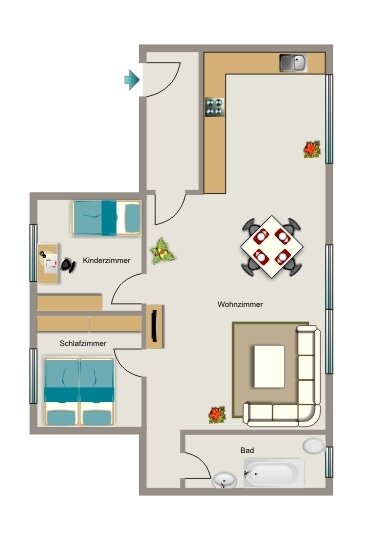 Wohnung zur Miete 432 € 3,5 Zimmer 53,9 m²<br/>Wohnfläche EG<br/>Geschoss 01.02.2025<br/>Verfügbarkeit Suderwichstraße 250 Suderwich Recklinghausen 45665