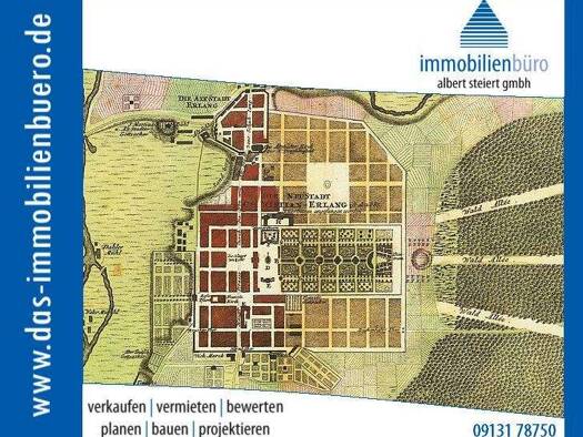 Büro zur Miete 1.300 € 4 Zimmer 98,5 m² Bürofläche teilbar ab 98,5 m² Erlangen 91054