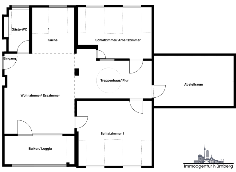Maisonette zum Kauf 410.000 € 4 Zimmer 129 m² 4. Geschoss Großreuth h d Veste Nürnberg 90408
