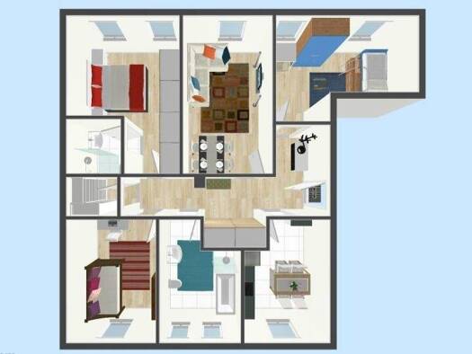 Wohnung zur Miete 730 € 4 Zimmer 99 m² 3. Geschoss frei ab sofort Bahnhofstraße 6 Zella-Mehlis 98544