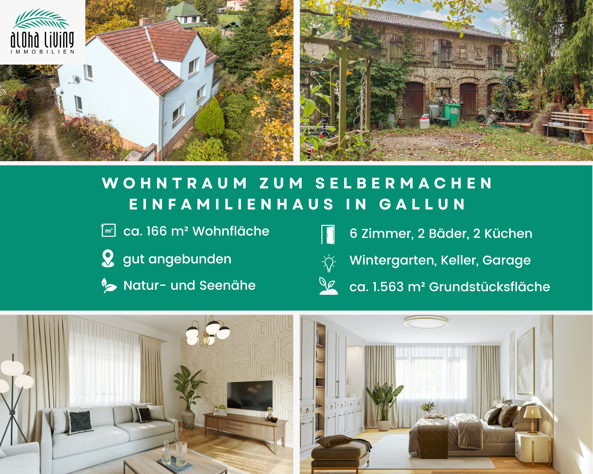 Haus zum Kauf 249.697 € 6 Zimmer 166,4 m²<br/>Wohnfläche 1.563 m²<br/>Grundstück Gallun Mittenwalde 15749