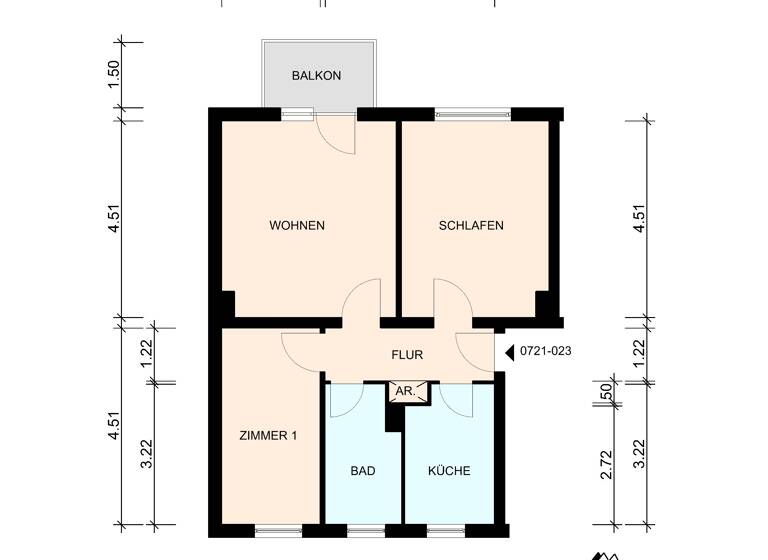 Wohnung zur Miete 338 € 2,5 Zimmer 59,3 m²<br/>Wohnfläche 3.<br/>Geschoss 01.06.2025<br/>Verfügbarkeit Bahnhofstr. 148 Hagenow Hagenow 19230