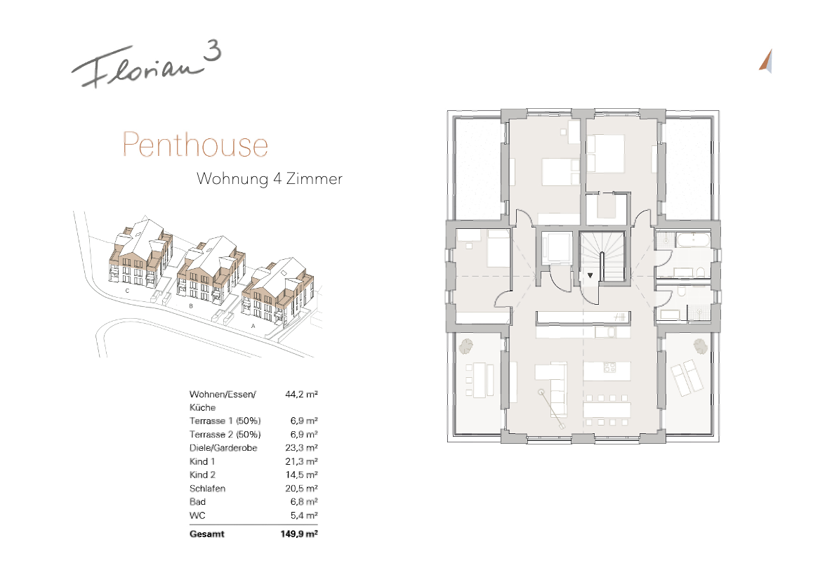 Wohnung zum Kauf provisionsfrei 999.000 € 4 Zimmer 149,9 m²<br/>Wohnfläche 2.<br/>Geschoss Bergen-Enkheim Frankfurt am Main 60388