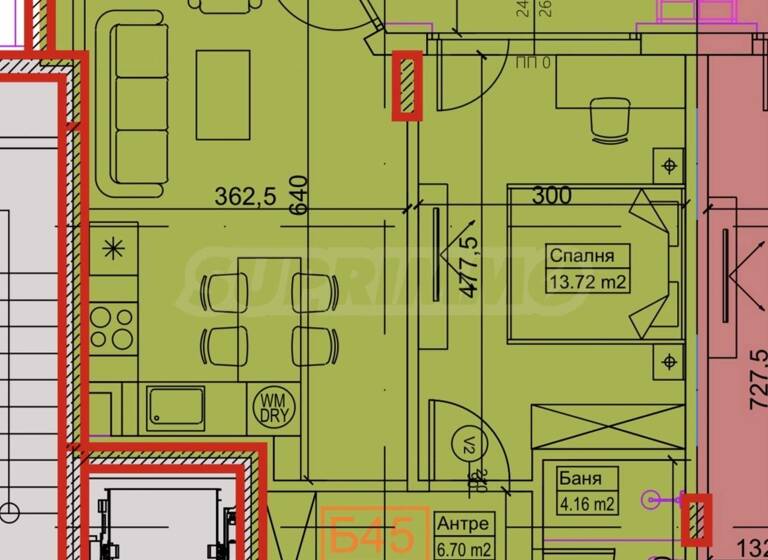 Studio zum Kauf 220.000 € 2 Zimmer 68 m² Sofia