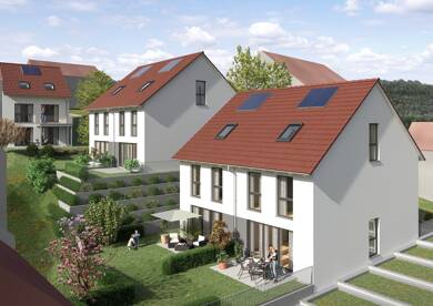 Doppelhaushälfte zum Kauf provisionsfrei 657.600 € 6 Zimmer 133 m² 246 m² Grundstück Weiler zum Stein Leutenbach 71397