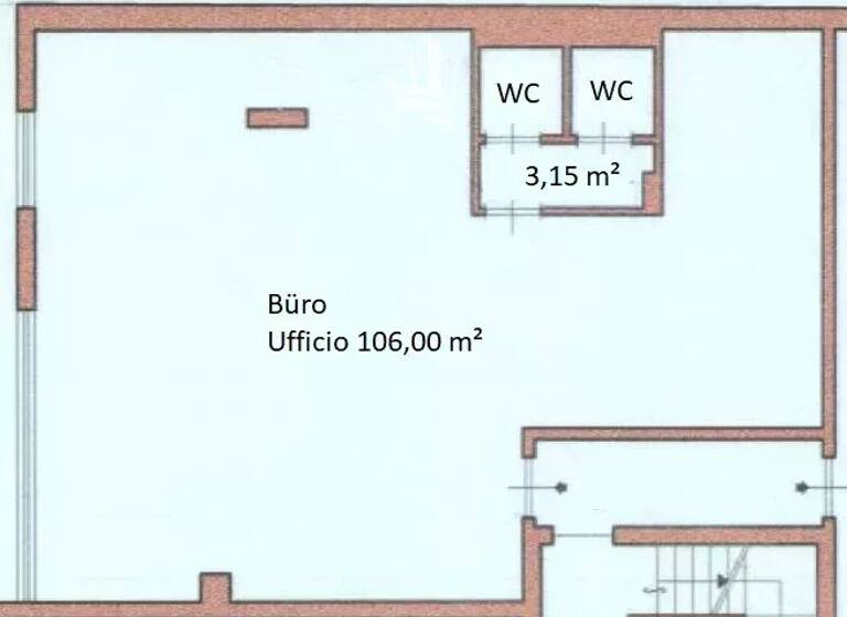 Bürofläche zum Kauf 290.000 € 1 Zimmer 137 m² Bürofläche Via G. di Vittorio Bozen 39100