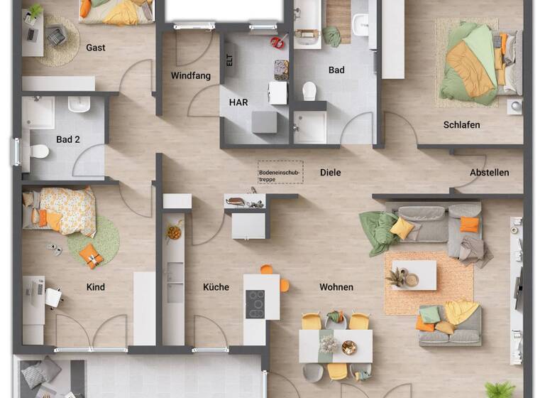 Bungalow zum Kauf - Erstbezug 371.835 € 4 Zimmer 131 m² 680 m² Grundstück Merseburg 06217