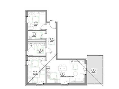 Wohnung zur Miete 880 € 3 Zimmer 82,3 m² Ruhmannsfelden Ruhmannsfelden 94239
