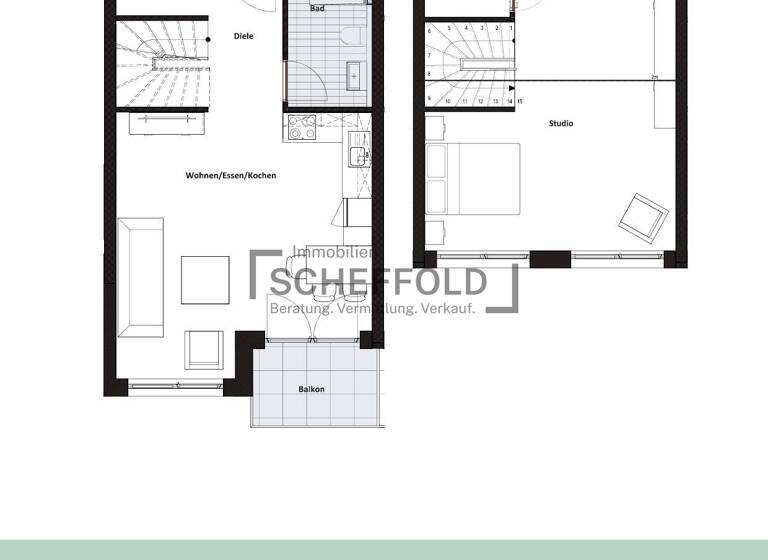Wohnung zum Kauf - Erstbezug provisionsfrei 342.900 € 2,5 Zimmer 68,5 m² 3. Geschoss Edith-Stein-Straße 20 Laupheim 88471