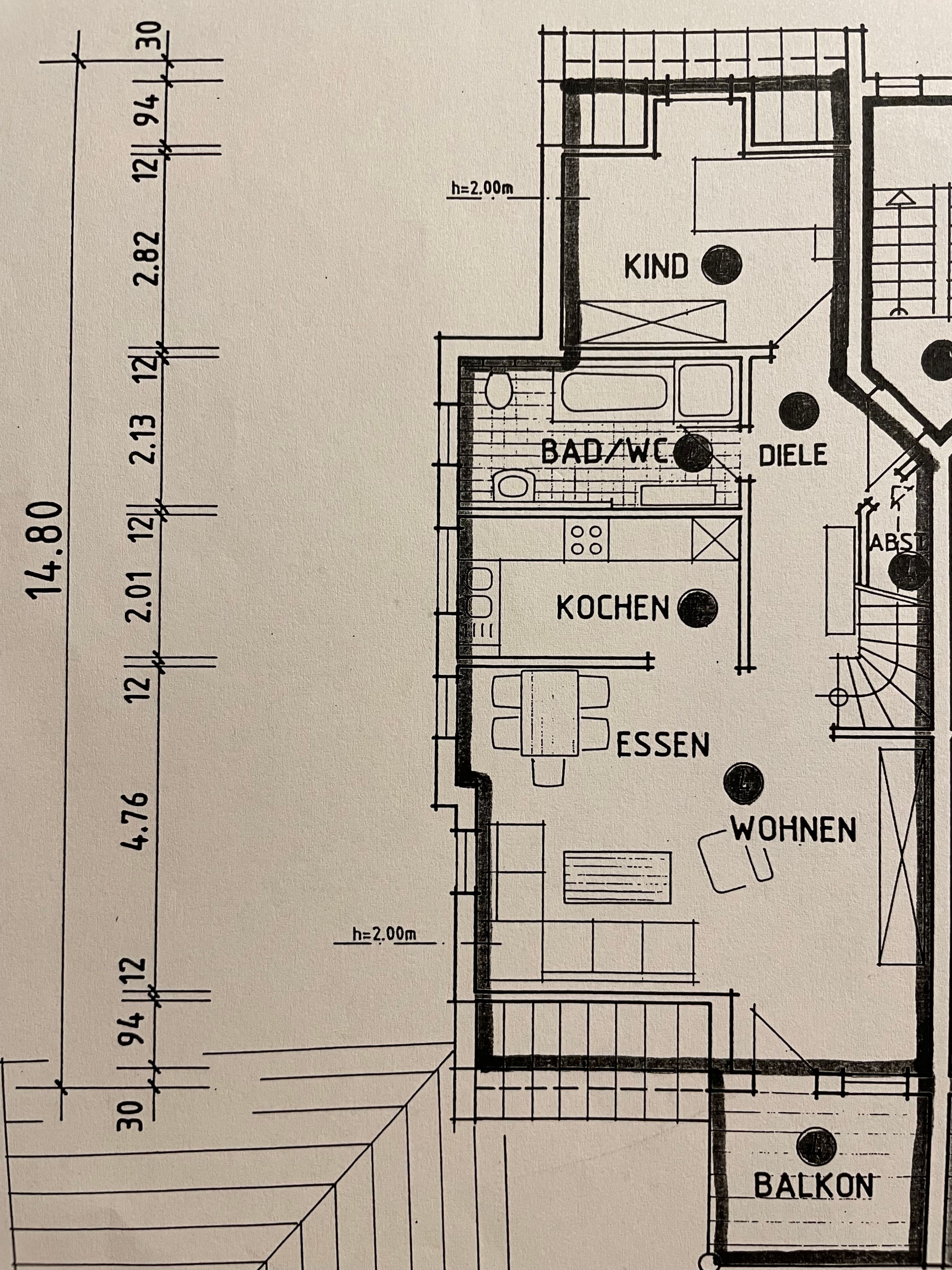 Maisonette zum Kauf provisionsfrei 400.000 € 3 Zimmer 94 m²<br/>Wohnfläche 1.<br/>Geschoss Kornbergstraße Endingen Endingen 79346