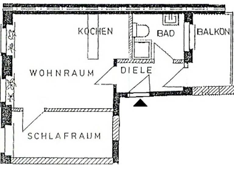 Wohnung zum Kauf 35.000 € 2 Zimmer 35 m² 2. Geschoss Marienstraße 27 Ostviertel Gera 07546