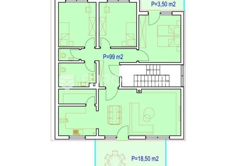 Wohnung zum Kauf 180.000 € 3 Zimmer 118 m² 1. Geschoss Dakovo Djakovo