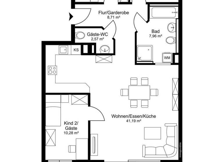 Wohnung zum Kauf 799.800 € 3 Zimmer 102,3 m² Hochzoll Augsburg 86163