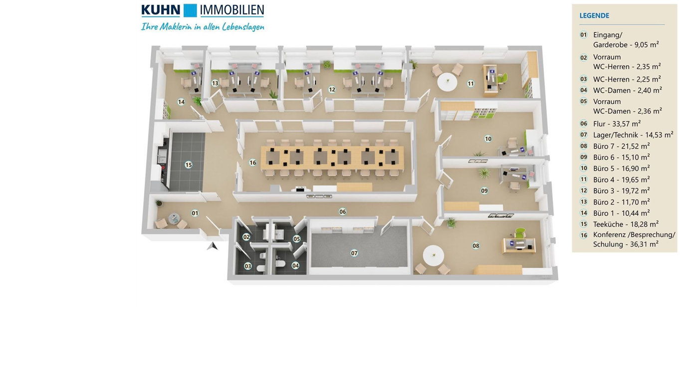 Bürofläche zur Miete 2.526 € 236 m²<br/>Bürofläche Hartmannstr. 20 a Bad Kissingen Bad Kissingen 97688