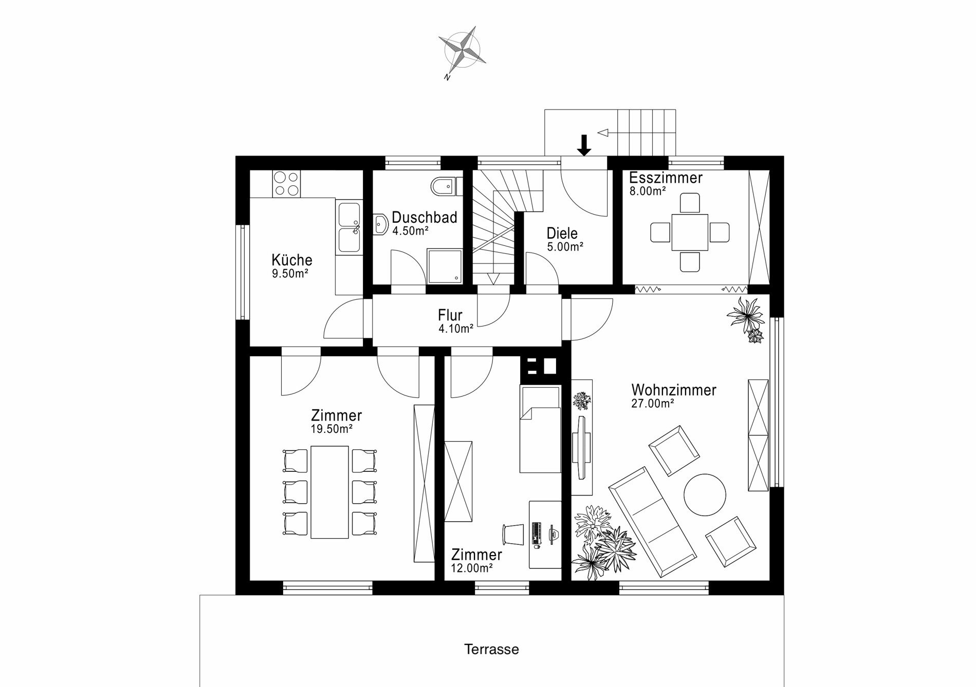 Einfamilienhaus zum Kauf 795.000 € 6 Zimmer 150,6 m²<br/>Wohnfläche 571 m²<br/>Grundstück Alsterdorf Hamburg / Alsterdorf 22297