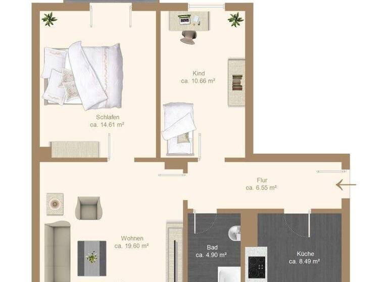 Wohnung zum Kauf 180.000 € 3 Zimmer 67 m² Niedersedlitz Dresden 01259