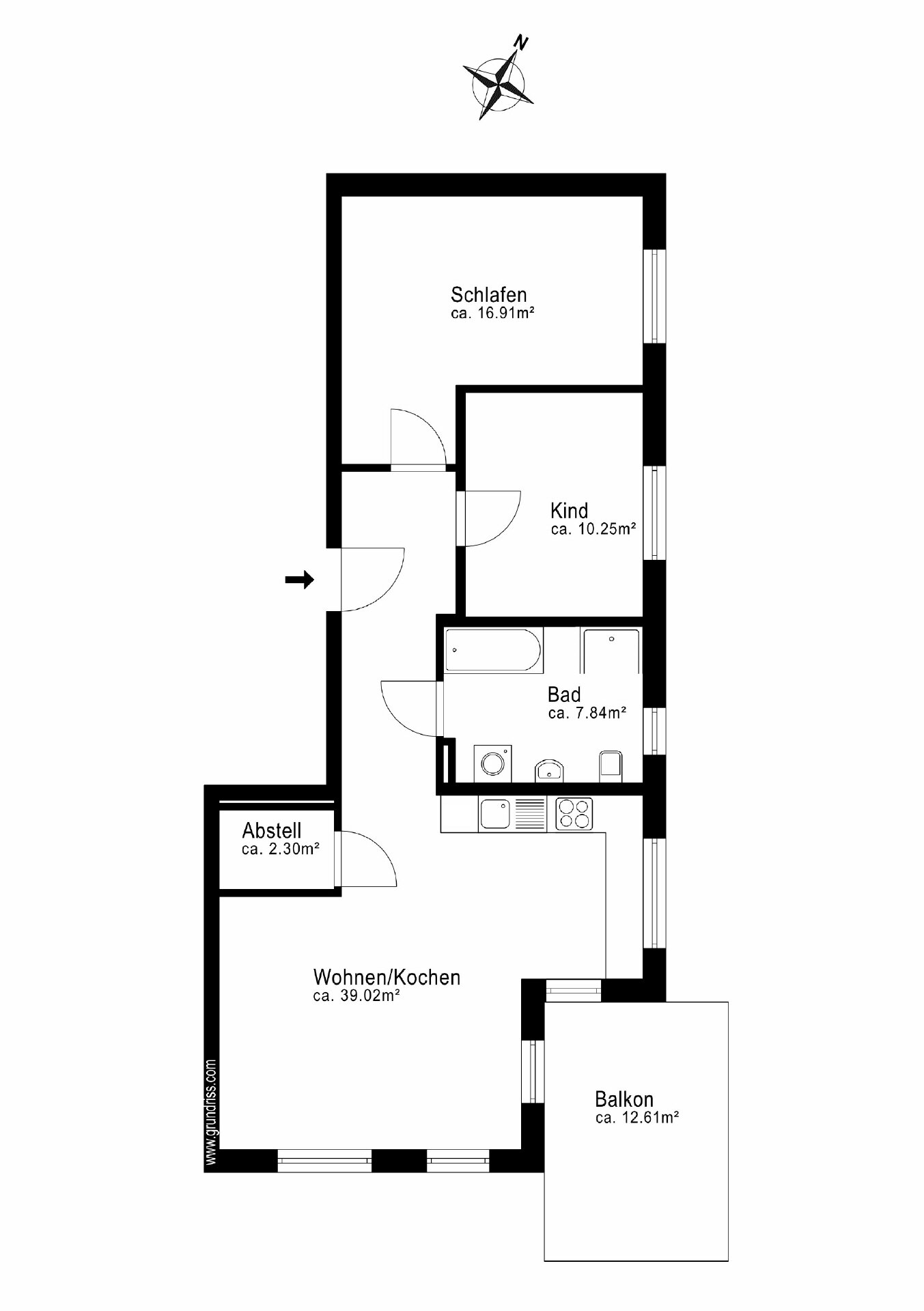 Wohnung zum Kauf 655.000 € 3 Zimmer 82 m²<br/>Wohnfläche 1.<br/>Geschoss Ludwigsfeld München 80995