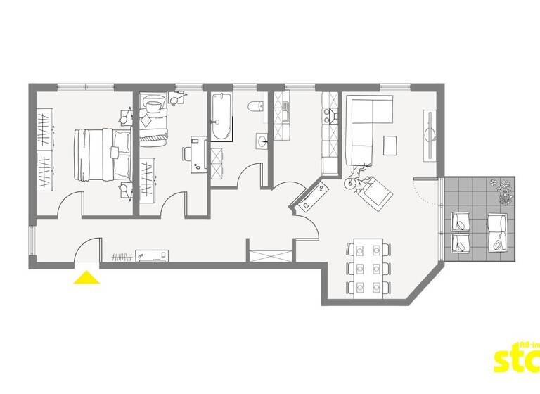 Wohnung zur Miete 850 € 3 Zimmer 85,3 m² 1. Geschoss frei ab 01.06.2026 Goldbach 63773