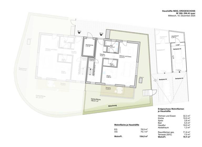 Doppelhaushälfte zum Kauf - Erstbezug provisionsfrei 4,5 Zimmer 154 m² 220 m² Grundstück Burglengenfeld 93133