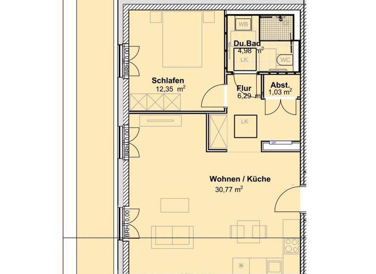 Penthouse zum Kauf - Erstbezug provisionsfrei 470.800 € 2 Zimmer 84,1 m² Trier-West Trier 54294