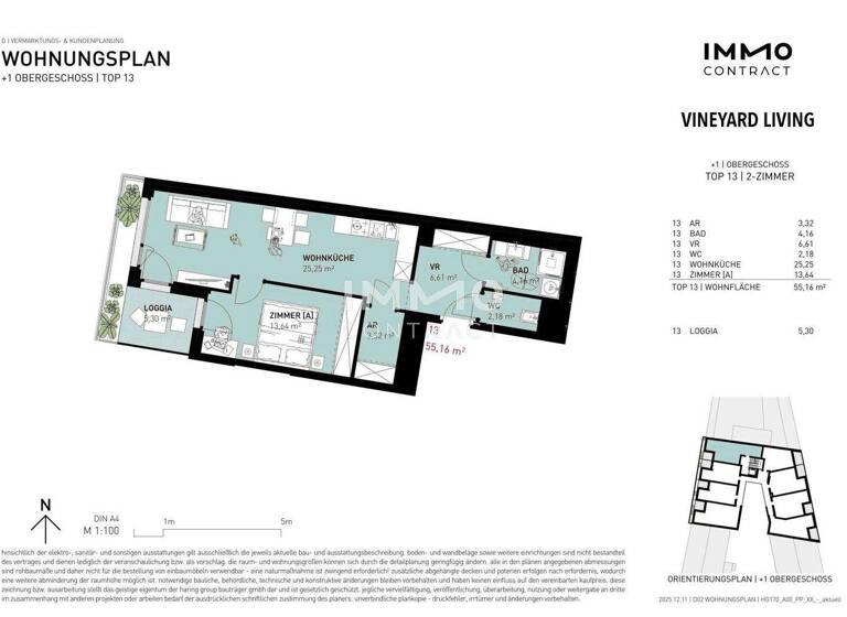 Wohnung zum Kauf - Erstbezug 379.500 € 2 Zimmer 55,2 m² 1. Geschoss Wien 1190