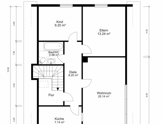 Wohnung zur Miete 900 € 3 Zimmer 60 m² Geschoss 2/3 frei ab 01.05.2026 Weil im Schönbuch 71093