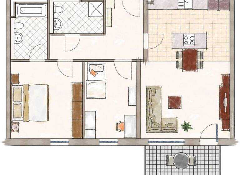 Wohnung zum Kauf 508.350 € 3 Zimmer 85,5 m²<br/>Wohnfläche 1.<br/>Geschoss Dorfen Dorfen 84405