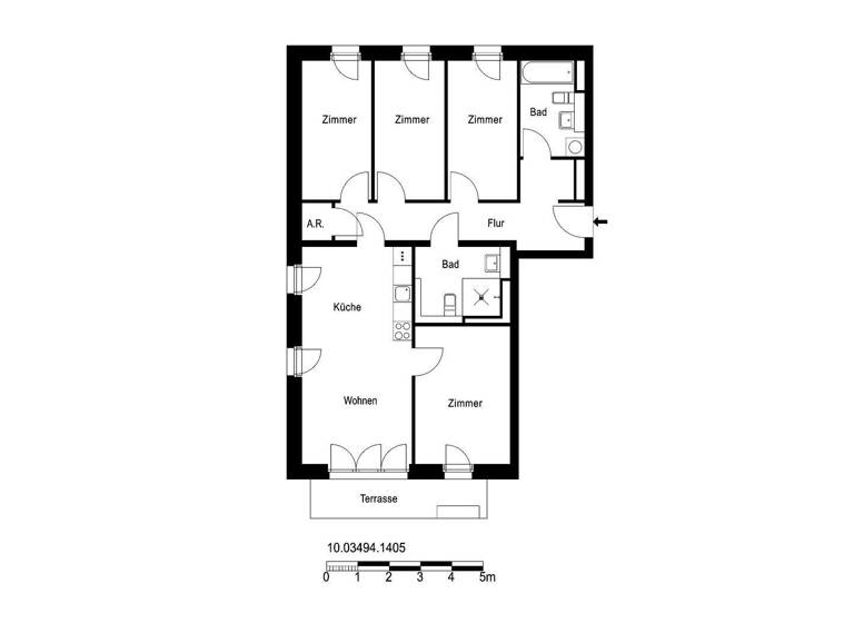Wohnung zur Miete 1.765 € 5 Zimmer 96,8 m² EG frei ab 01.03.2026 Beate-Hahn-Straße 4 Heinersdorf Berlin 13089