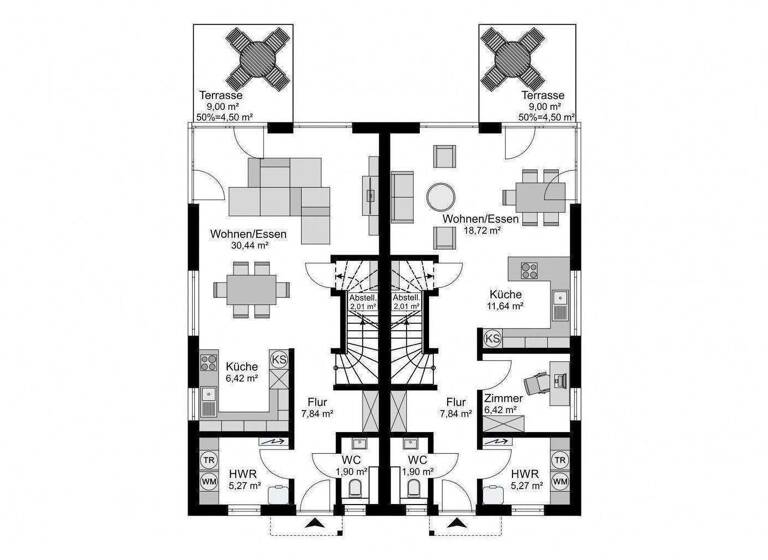 Doppelhaushälfte zum Kauf 795.000 € 4 Zimmer 110 m² 405 m² Grundstück Sasel Hamburg 22393