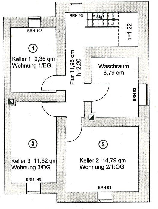 Wohnung zum Kauf 249.000 € 3 Zimmer 65,6 m²<br/>Wohnfläche 2.<br/>Geschoss Pallaswiesenviertel Darmstadt 64293