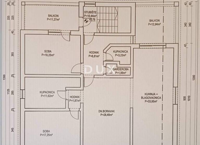 Wohnung zur Miete 1.200 € 2 Zimmer 125 m² 2. Geschoss Bukovac - Remete