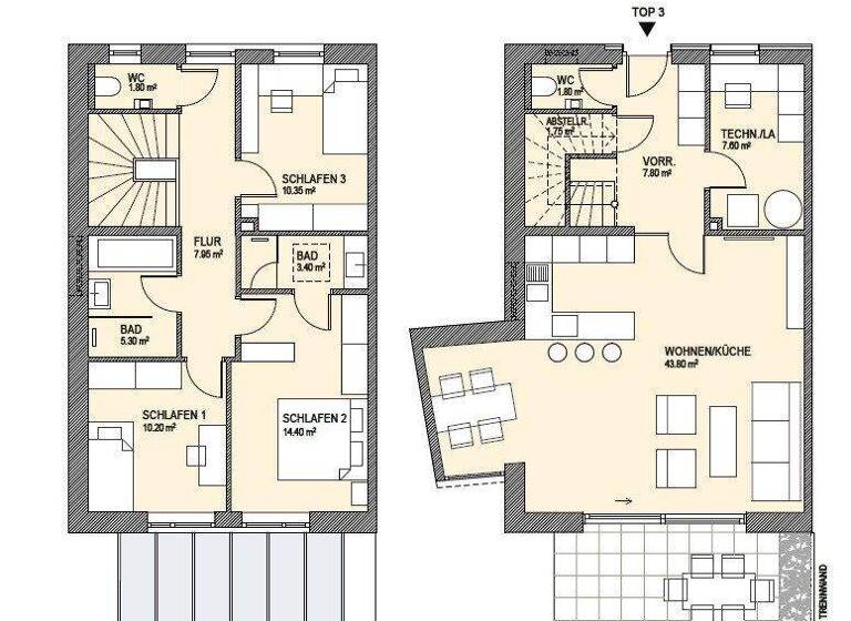 Doppelhaushälfte zum Kauf - Erstbezug 547.400 € 4 Zimmer 117 m² Landskron 9523