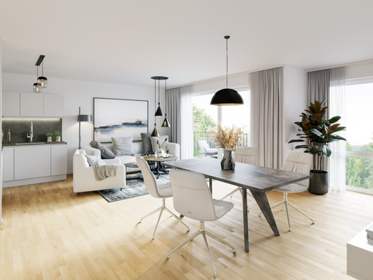 Wohnung zum Kauf - Neubau provisionsfrei 487.000 € 3 Zimmer 84,2 m² 1. Geschoss Margarete-Füßer-Straße 12 Huckingen Duisburg 47259