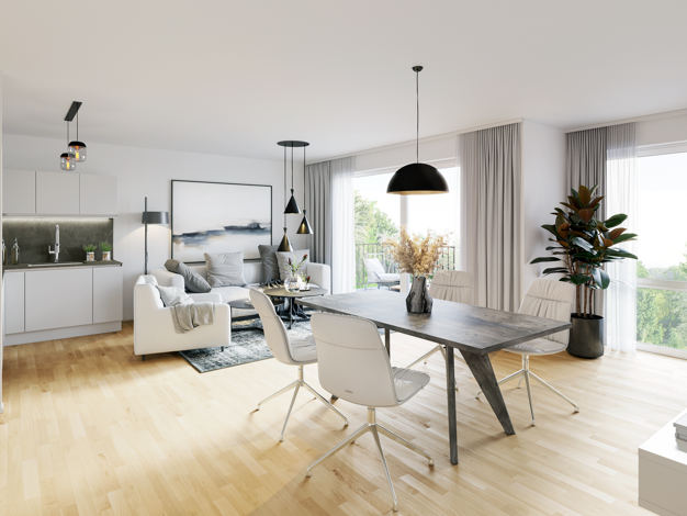 Wohnung zum Kauf - Neubau provisionsfrei 487.000 € 3 Zimmer 84,2 m² 1. Geschoss Margarete-Füßer-Straße 12 Huckingen Duisburg 47259
