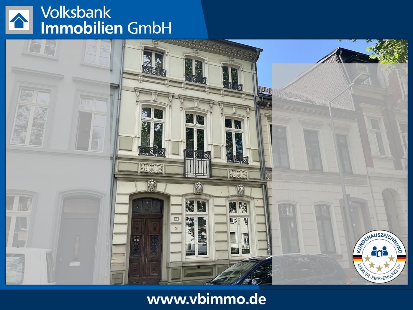 Mehrfamilienhaus zum Kauf 485.000 € 10 Zimmer 240 m²<br/>Wohnfläche 275 m²<br/>Grundstück Westwall 164 Stadtgarten/Drießendorf Krefeld / Stadtmitte 47798