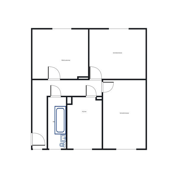 Wohnung zur Miete 772 € 3 Zimmer 85,3 m²<br/>Wohnfläche 04.02.2025<br/>Verfügbarkeit Nibelungenplatz 15 Siegfriedviertel Braunschweig 38106