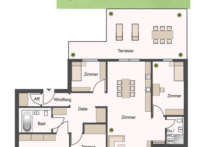 Wohnung zum Kauf - Erstbezug 699.000 € 5 Zimmer 146,9 m² EG Gohlis-Süd Leipzig 04155
