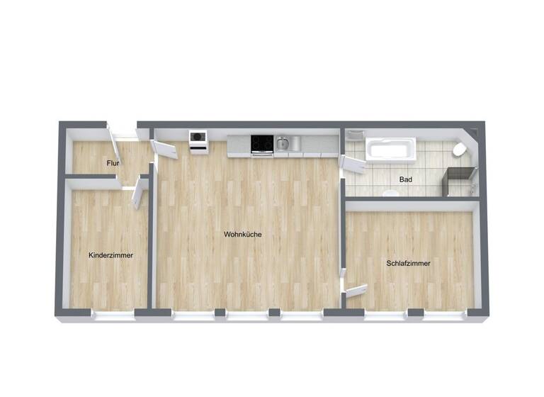 Wohnung zur Miete 700 € 3 Zimmer 78 m² Suhl 98528