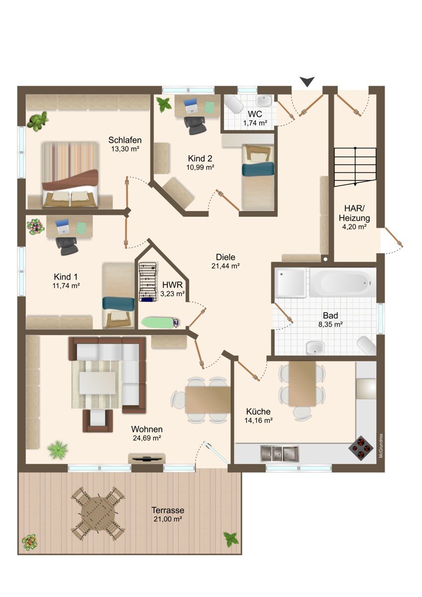 Wohnung zum Kauf 225.000 € 4 Zimmer 124 m²<br/>Wohnfläche EG<br/>Geschoss Holzweißig Holzweißig 06808