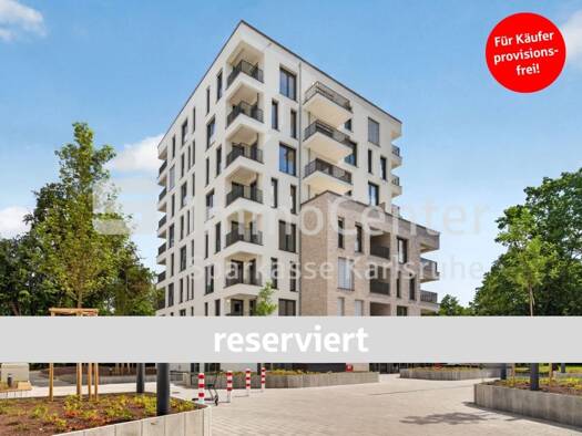 Wohnung zum Kauf - Erstbezug provisionsfrei 598.500 € 3 Zimmer 92,5 m² 3. Geschoss Waldstadt Karlsruhe / Waldstadt 76139