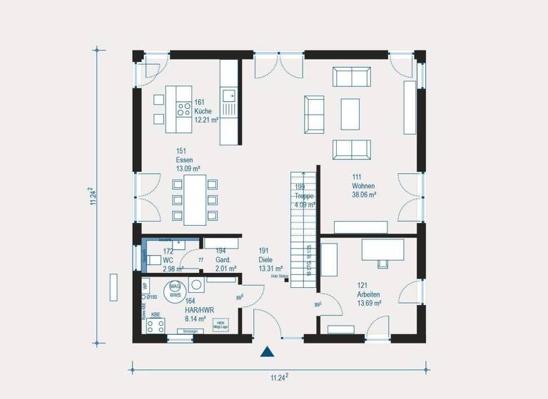 Stadthaus zum Kauf 307.999 € 5 Zimmer 208 m² 517 m² Grundstück Biesdorf Berlin - Biesdorf 12683