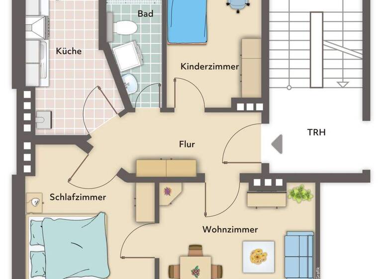 Wohnung zur Miete - Erstbezug 470 € 3 Zimmer 64,2 m² 2. Geschoss frei ab 01.03.2026 Adolfstraße 26 Lehe Bremerhaven 27576