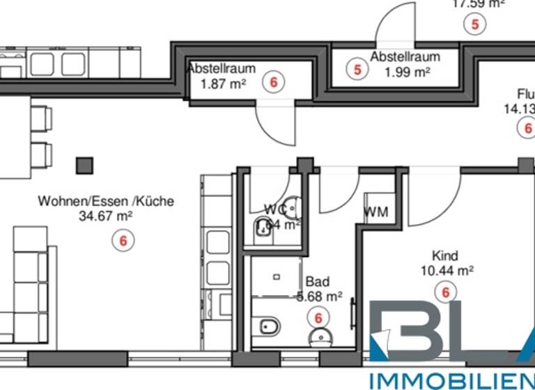 Wohnung zum Kauf 399.000 € 3,5 Zimmer 88 m² 1. Geschoss Kuppingen Herrenberg 71083