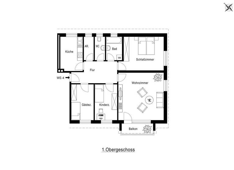 Wohnung zum Kauf 169.900 € 4 Zimmer 101 m² Westerrönfeld 24784